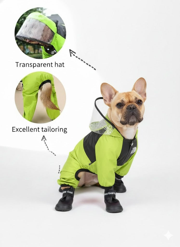The Dog Face™ Waterproof Dog Raincoat